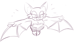 palmofthelefthandblack: themanwithnobats:  rouge a bat  I was under the impression there would be no bats.  &lt;3 &lt;3 &lt;3 &lt;3