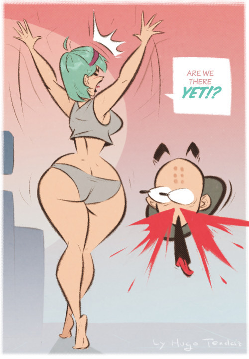 Bulma - Are We There Yet? - Cartoon PinUp porn pictures