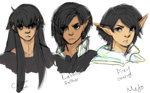 mejomonster: ignore these they’re just oc character designs i wanted to compare. they all have simil