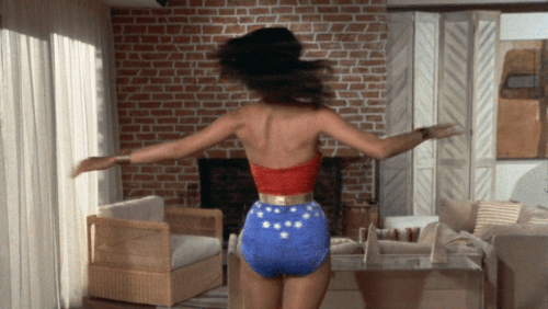 gameraboy:It’s pretty easy for Amazon princesses to get ready in the morning!Wonder Woman, “The Quee