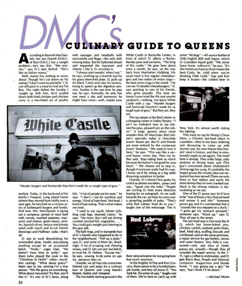 Porn photo DMC’S Culinary Guide To Queens (1988)