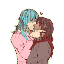 masasei:  haven’t drawn long haired aoba in a while ahhh— also i replayed mink’s dmmd route im cry 
