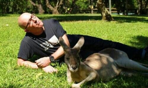 toolapcpuscifermemes:  (via Maynard James Keenan and a Kangaroo) 