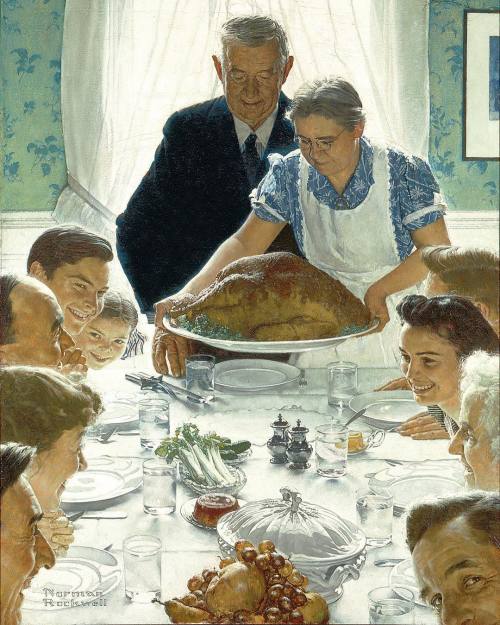  Freedom from want by Norman Rockwell 