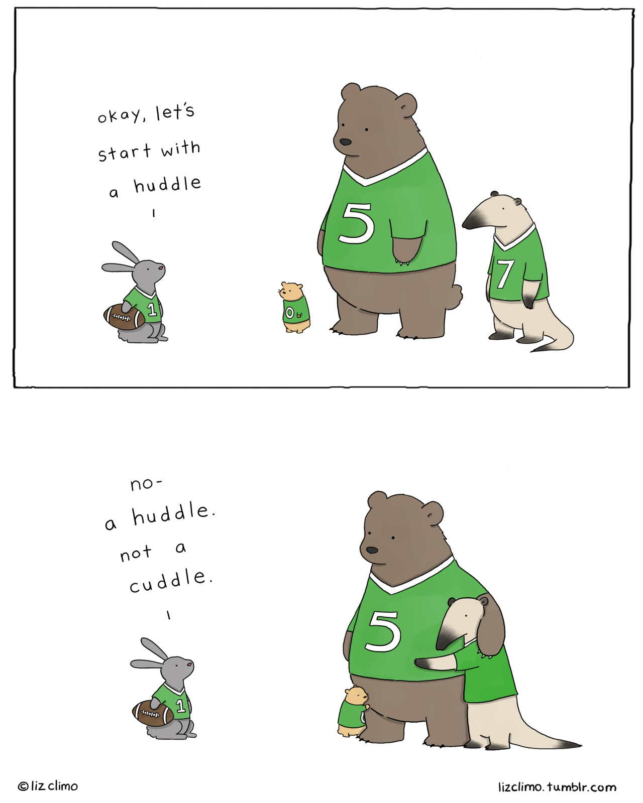 lizclimo:  how to play football(for sister)