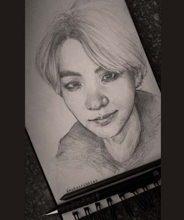 BTS Suga Drawing | How to draw BTS Suga Step by Step easy | Drawing  Tutorial | YouCanDraw | Easy drawings, Drawing tutorial easy, Bts drawings