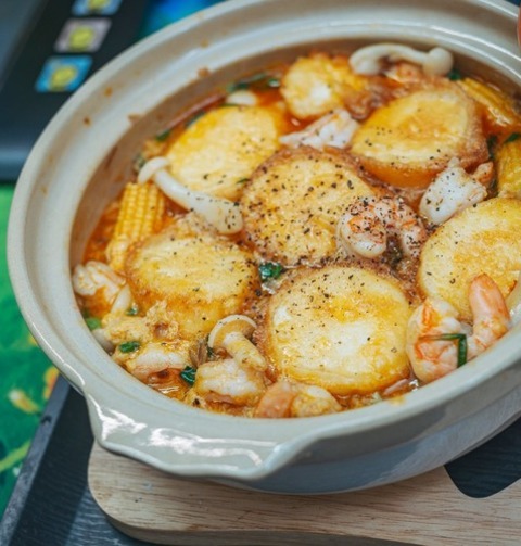 Corn, Potato And Mushroom Chowder With Shrimp - Soup Recipe