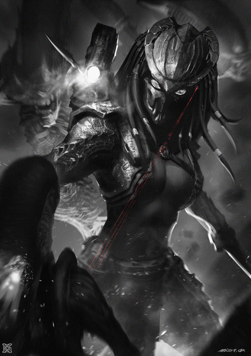 mouseyman99:  ourobogt:  superiottr:  superiottr:  cyberclays:   Female Predator  - fan art by  mist XG     Muh d :x  Maybe now that shape of water won an Oscar Hollywood can stop being cowards & give us the beautiful female yautja/Predator we deserve