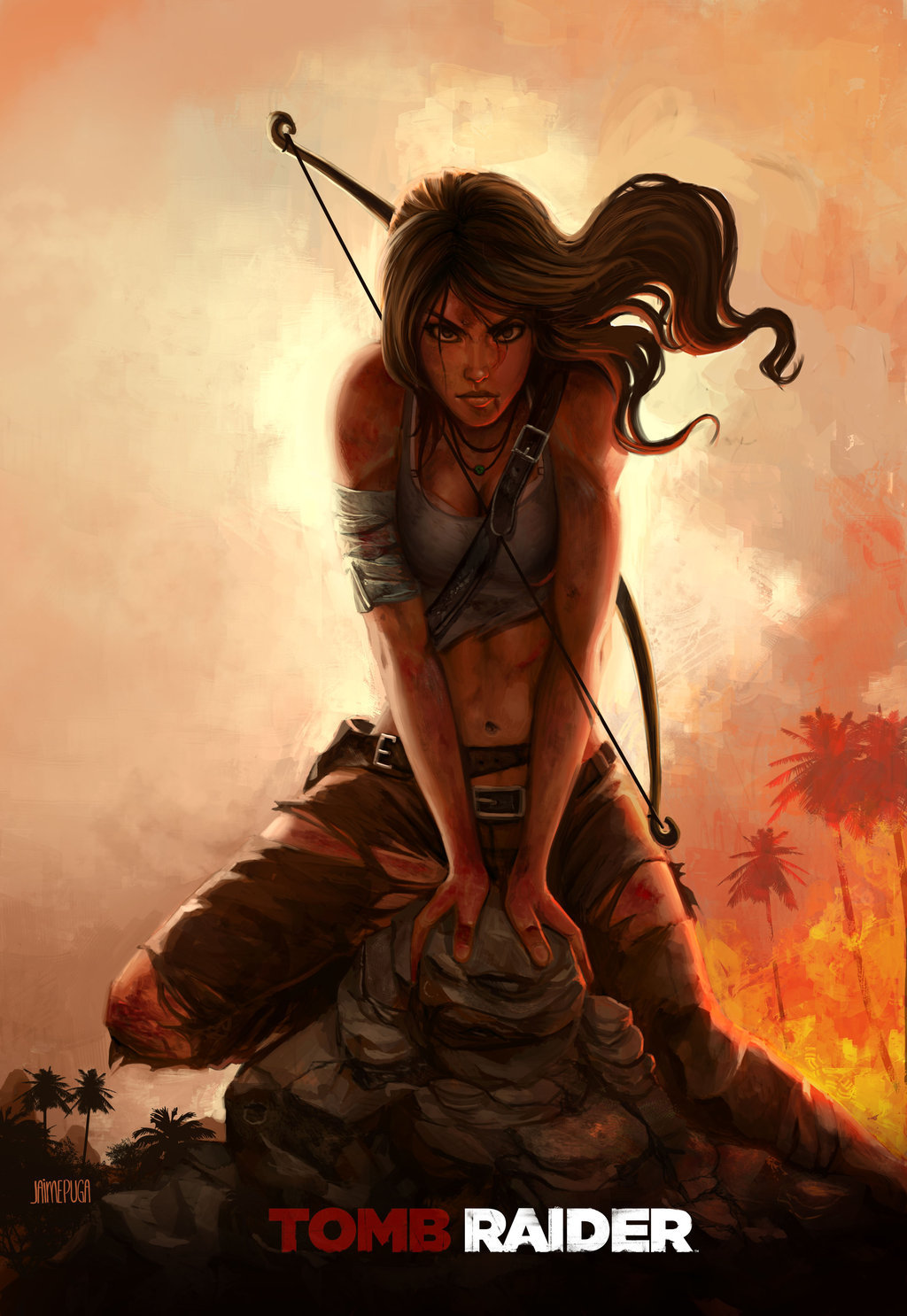 geekearth:  The Escape by JamesPuga (Tomb Raider)