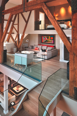 myidealhome:  gorgeous loft on three levels 