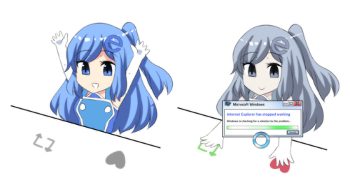 merryweather-comics:LIKE & REBLO-Internet Explorer has stopped working