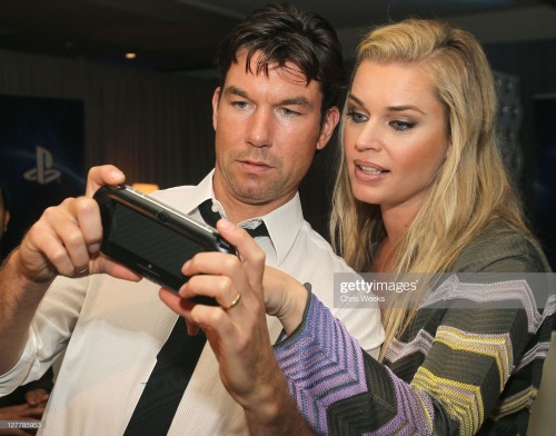 Rebecca Romijn and Jerry O'Connell preview PlayStation Vita at the Sony PlayStation Exclusive Previe