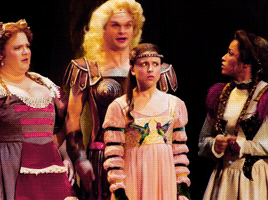 thepromlesbian:Alexandra Socha as Princess Philoclea in Head Over Heels