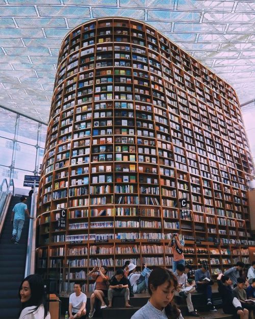 This library design is just spectacular, especially seeing it in person. I was pretty amazed with th