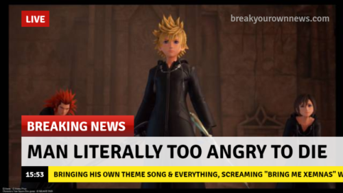 ashenshoog: i found out today that roxas literally can’t be killed during the saix boss fight