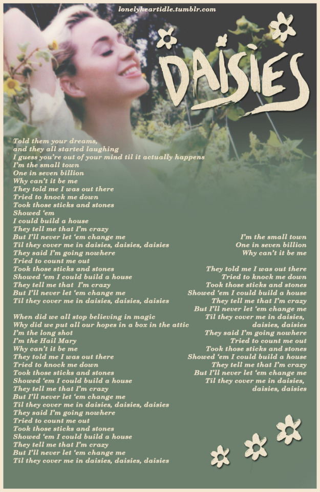 daisies lyrics  Katy perry lyrics, Katy perry quotes, Katy perry songs