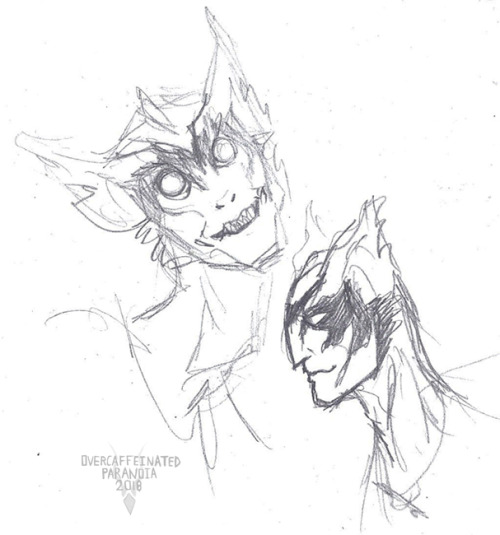 overcaffeinated-paranoia:Galra oc doodles! Vintock the druid.