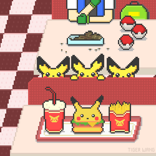 tigerwang:  don’t you hate it when you’re trying to eat and the pokémon sitting