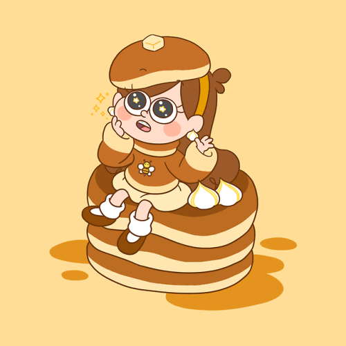 XXX mimiko335: Pancake 🥞🐝🍯✨ photo