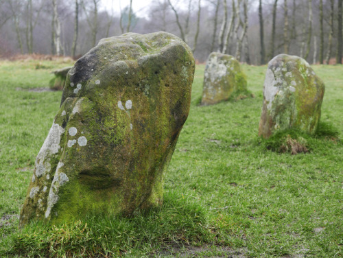‘The Nine Ladies of Stanton Moor’ Stone Circle, Derbyshire, 21.2.17. This famous Bronze 