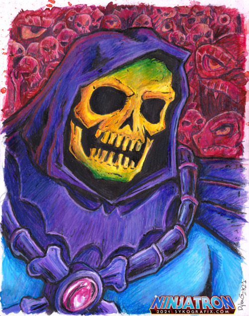 sykografix:Skeletor PaintingHere’s the finished product! See the painted work in progress here.Made 