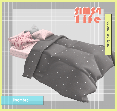 sims41ife:DREAM BEDROOM SETSims41ife original mesh, dont steal/convert/use for builds or renders!Set