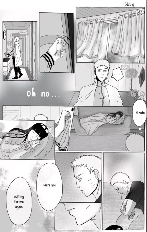 shidosstuff:  NH doujinshi part 1  Thank you all for your patience :) I finally finished this one, after 2 weeks of hating my drawings and hating myself  Yay! I’m so happy :)  So, the idea was, that Hinata always waits for him to come home.. And he