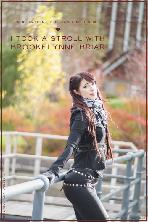 brookelynnebriar:I took a walk with the beautiful and talented Ariel Rebel this morning!  Check out 