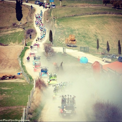 pezcyclingnews:Pez-Man AleF snapped this at the 2012 StradeBianche - see the next pic for the flip s