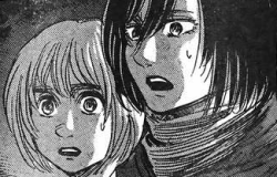 ooh-armin:  Armin with Mikasa and Hanji in