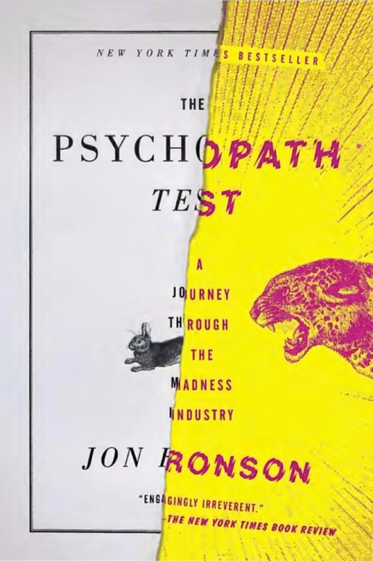 XXX The Psychopath test by Jon Ronson. photo