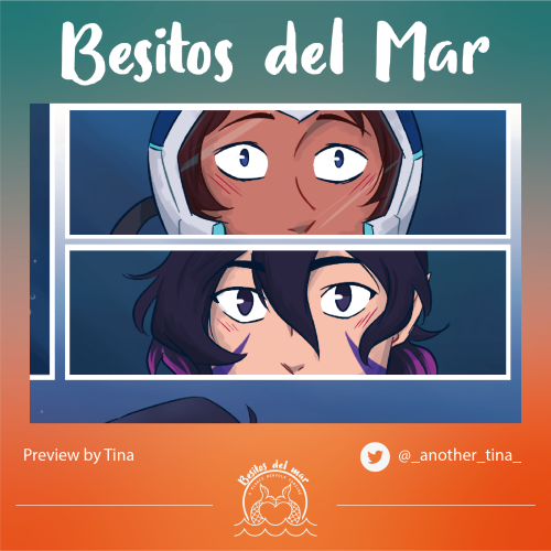  Our twenty-third art preview, for a second piece by @anothertina!Preorders for Besitos del Mar clos