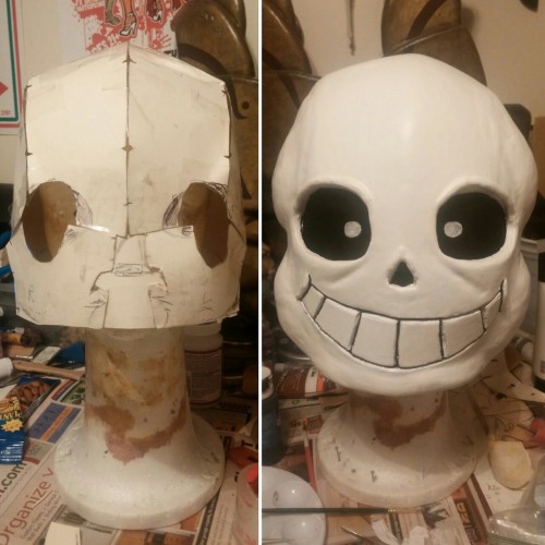 And. There. You. Have it. Both Skelebro skulls, finally finished.Never feel like shit over your cosp