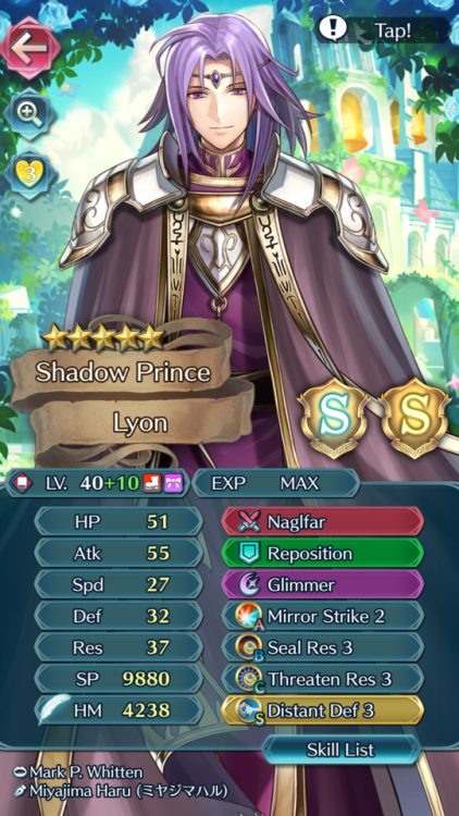 I finally got enough grails and +10′d my Lyon! I’m so proud of my boy :’)