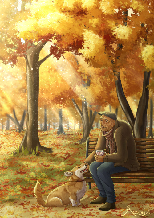 99 deserves to have a nice cozy time this autumn and i won’t hear otherwiseThis piece was done for @