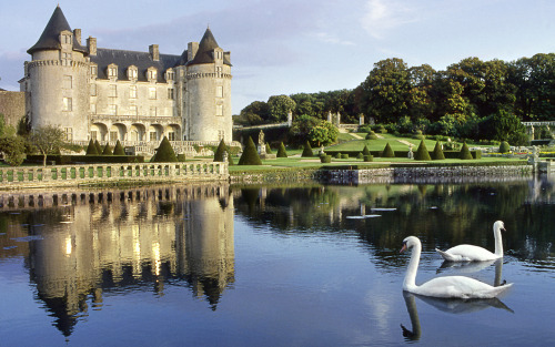 castlesandmedievals: Le Château de la Roche Courbon Château de la Roche Courbon is a lar