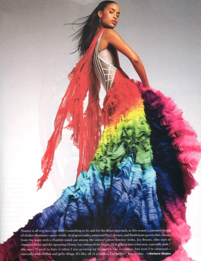 femmequeens:  Joy Bryant in a Alexander McQueen Spring/Summer 2003 gown 