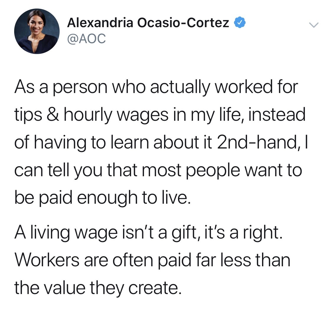 odinsblog: Ivanka Trump, a trust fund baby who has never done an honest day’s work, is trying to lecture Alexandria Ocasio-Cortez? About income inequality and living wages??? Seriously?  Ivanka is pushing the old Republican canard that “poor people