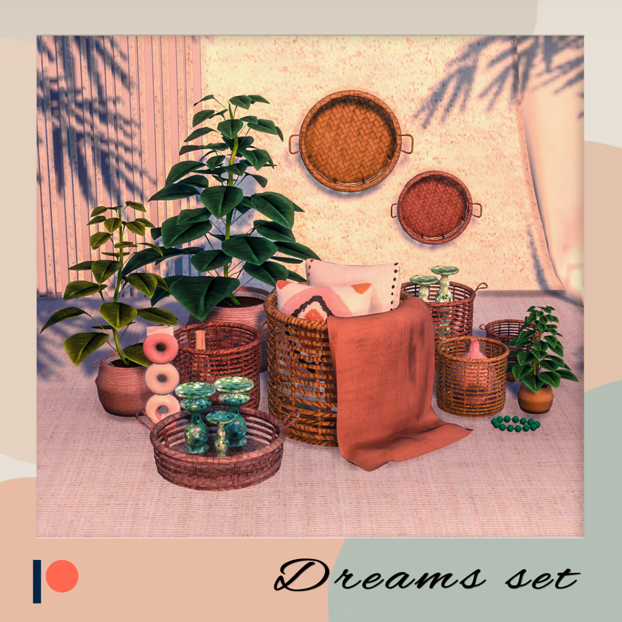 Dreams set 🌺 Dreams - decoration set in natural... - WINNER9