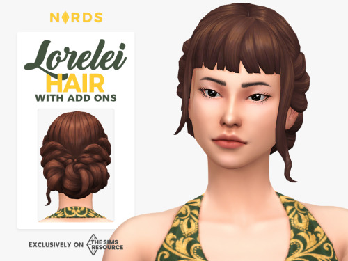 nords-sims:Lorelei Hair (No Accessory):Hey guys, Someone on TSR requested that I remove the accessor
