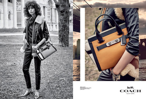 Mica Arganaraz and Demaris Goddrie for Coach Fall/Winter Campaign by Steven Meisel