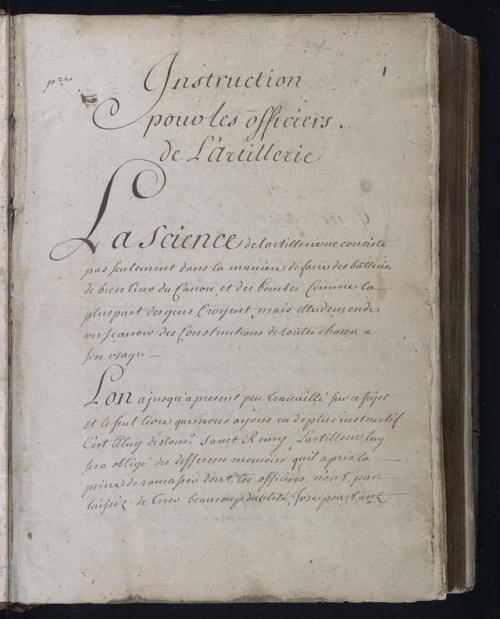 This photograph comes from the first page of LJS 219 Instruction pour les officiers de l'artillerie.