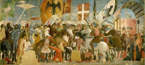 Battle between Heraclius and Chosroes, 1458, Piero della FrancescaSize: 747x329 cmMedium: fresco, wa