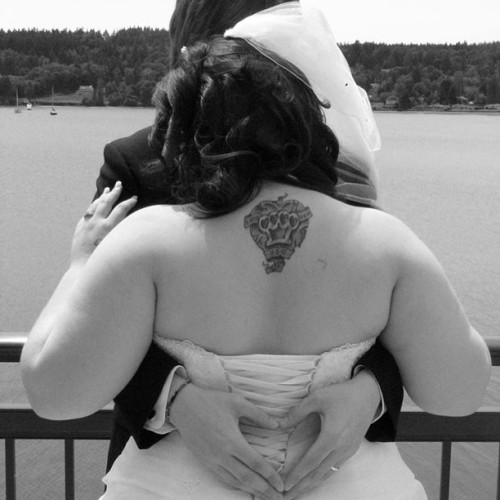 twat-you-dirty-cunt:  #weddingday #waterfront #blackandwhite #heart #tattoo #husband #wife #married #pretty #adorable #inlove #picture #dress