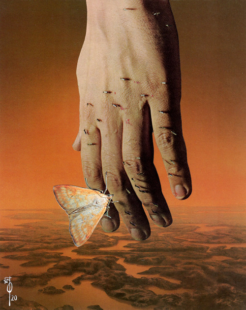 wallacepolsom: Wallace Polsom, From the Air (for Laurie Anderson) (2020), paper collage, 20.9 x 26.3