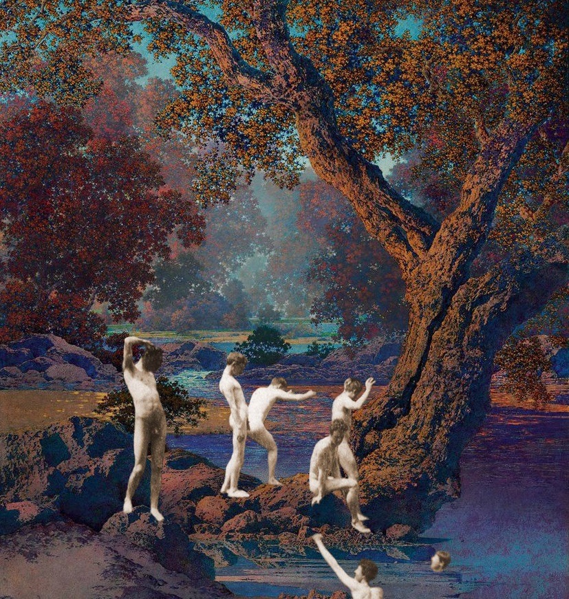 edmondsimpsonredux:Edmond Simpson  Summertime Skinnydip In Paradise II (Eakins-Parrish)