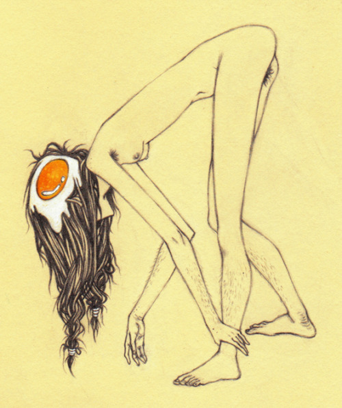 Radioactivepoo aka Carly Elizabeth Schmitt aka Milkattack (American, USA) - Egghead, 2008  Drawings