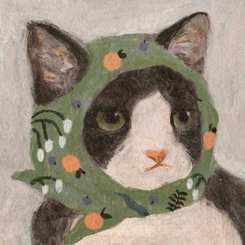 littlealienproducts:    Tuxedo babuschca cats print by   SelynnDraws  