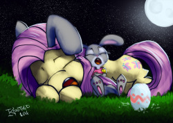 Judy and Fluttershy are just a bit tired