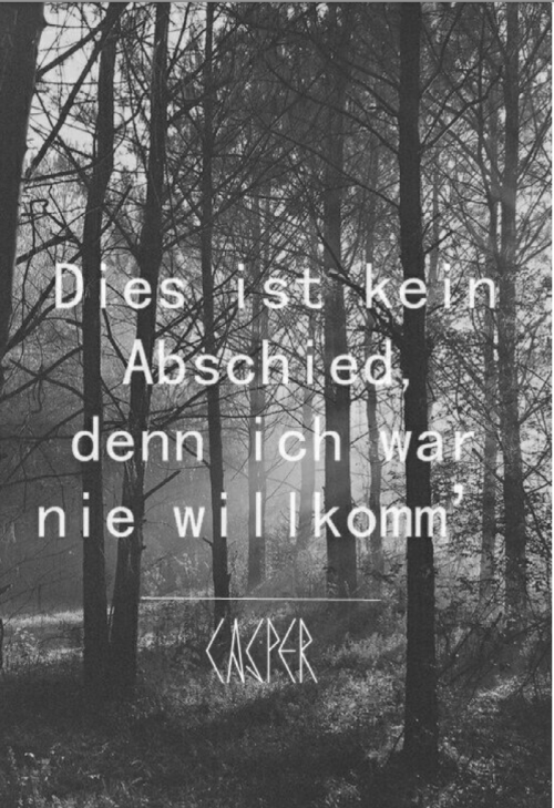 lavietresbelle:  forgeet-it:  Dies ist kein Abschied ,denn ich war nie willkomm’ , will auf und davon und nie wieder komm’  Ein drittel Heizöl, zwei drittel Benzin, Augen und Herzen sind Dynamit ♥ 